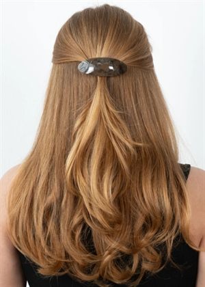 Oval chérie clip Brown Sui Ava